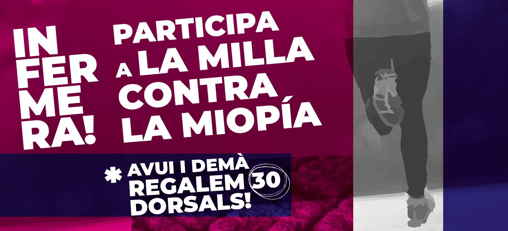 Vols participar a la Milla dels Miops? El COIB regala 40 dorsals a les seves col·legiades i col·legiats