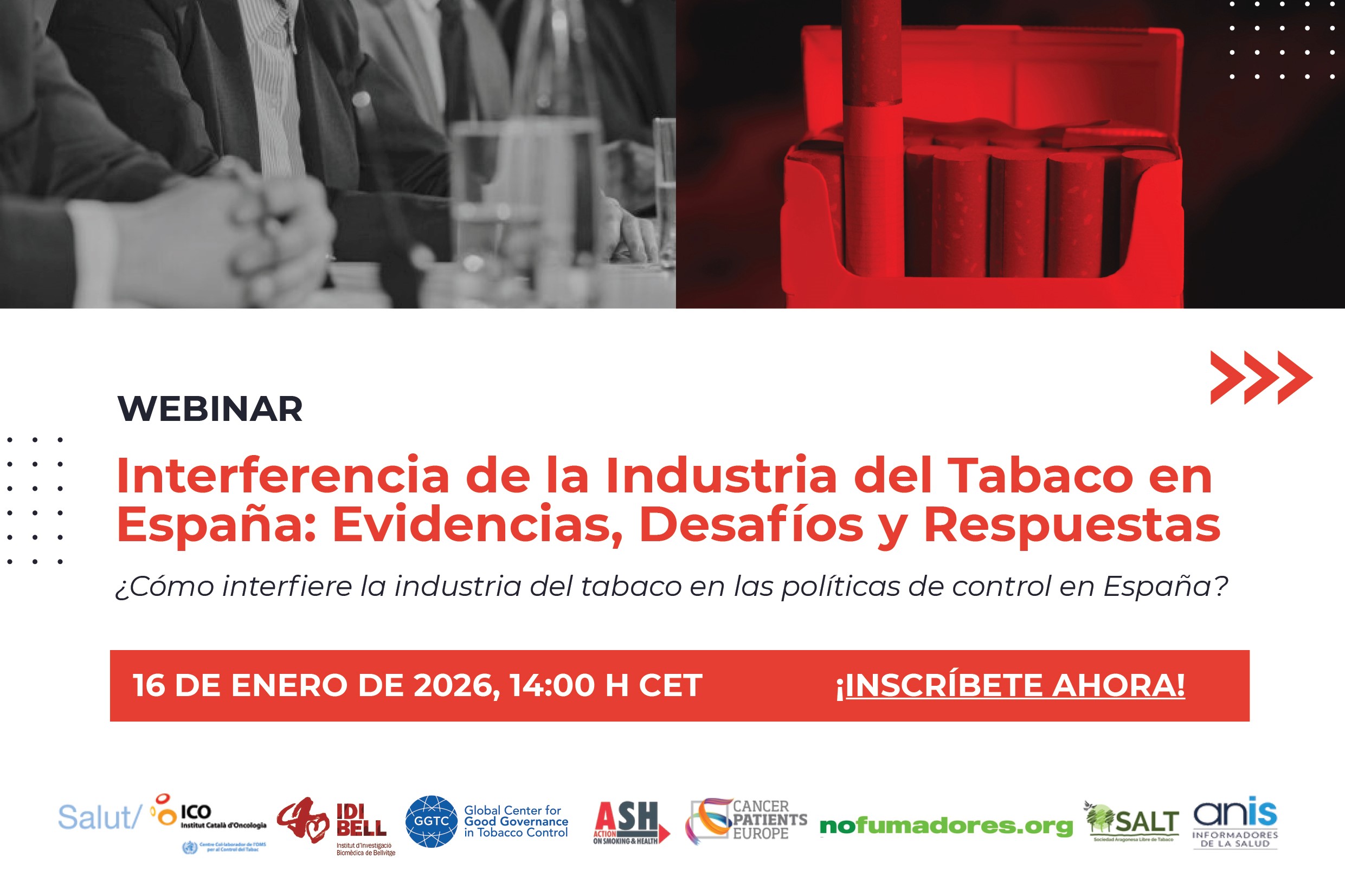 Webinar de l'ICO per combatre la interferència de la indústria del tabac