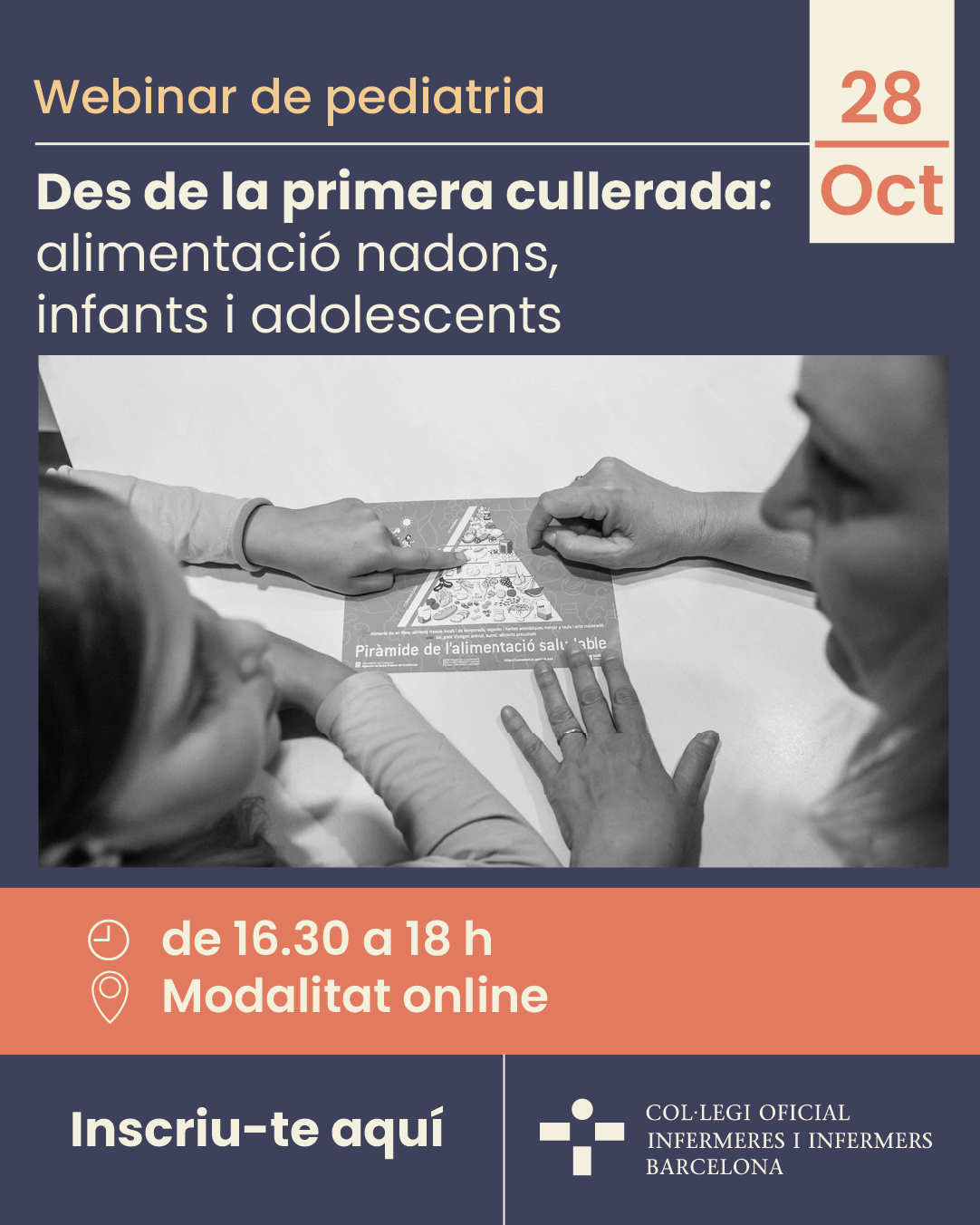 Webinar de pediatria. Des de la primera cullerada: alimentació nadons, infants i adolescents