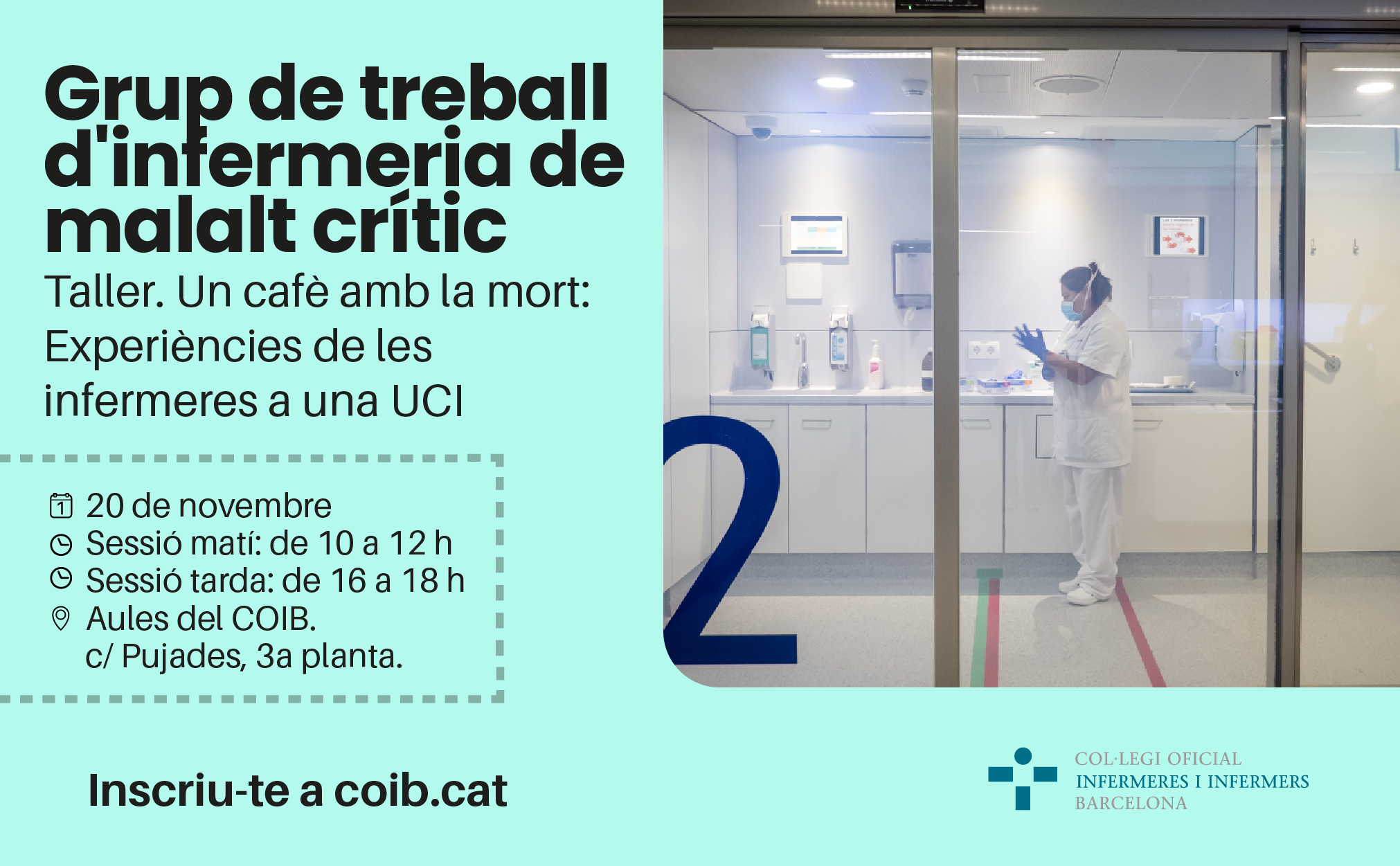 El COIB organitza el taller "Un cafè amb la mort" per explorar les experiències de les infermeres de la UCI enfront de la mort