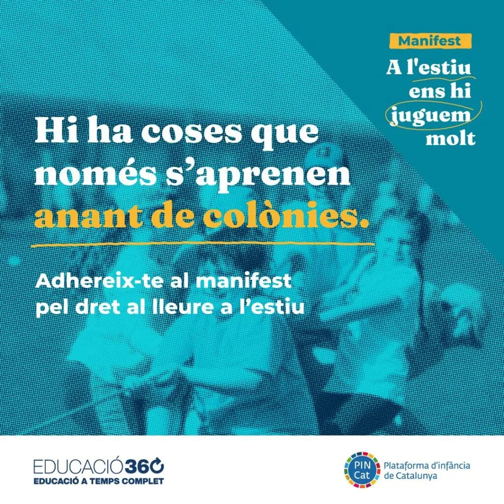 Aquest estiu, ens hi juguem molt: Manifest per la defensa del dret a un lleure educatiu