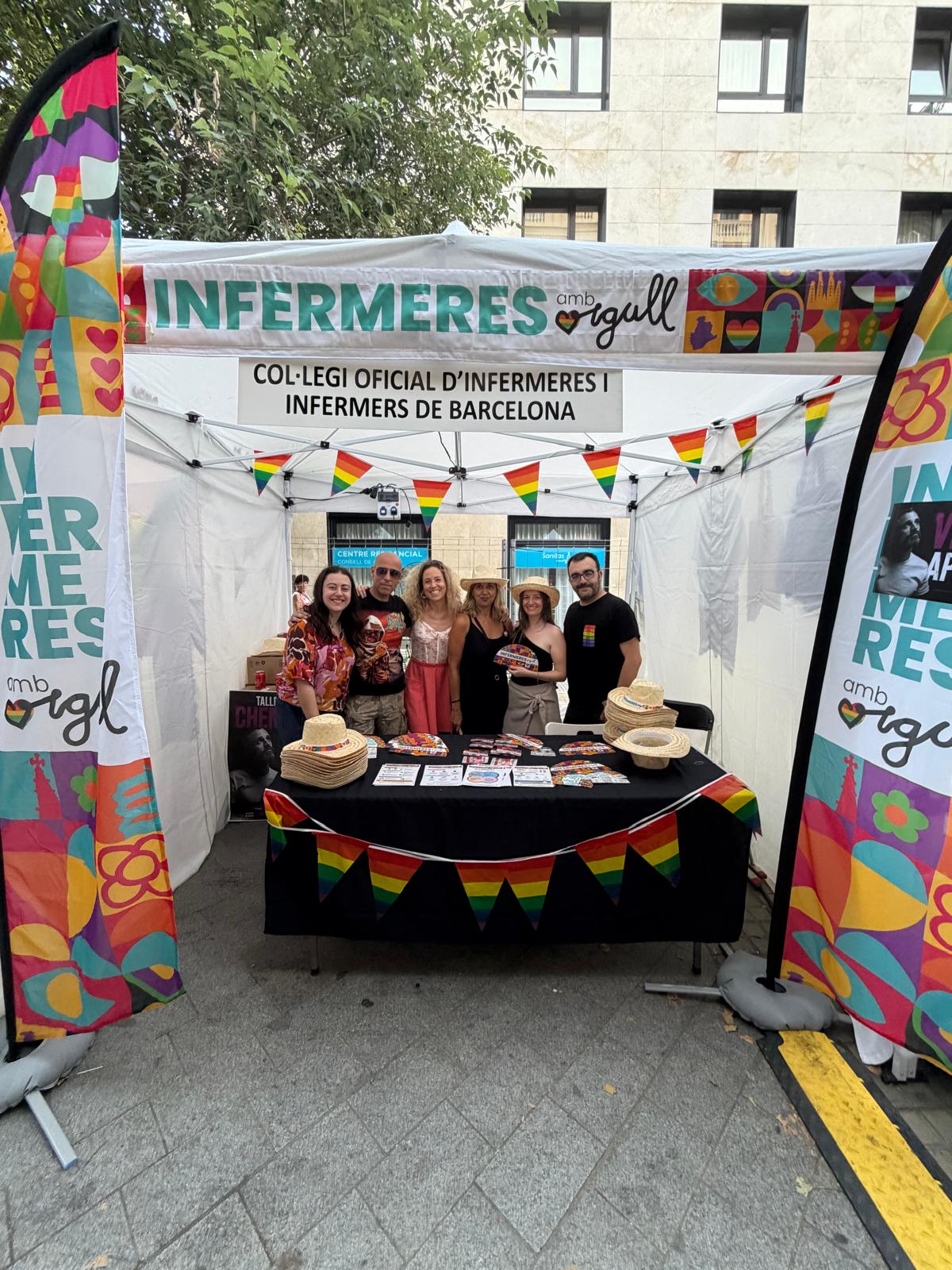 Les infermeres de Barcelona al Pride Village