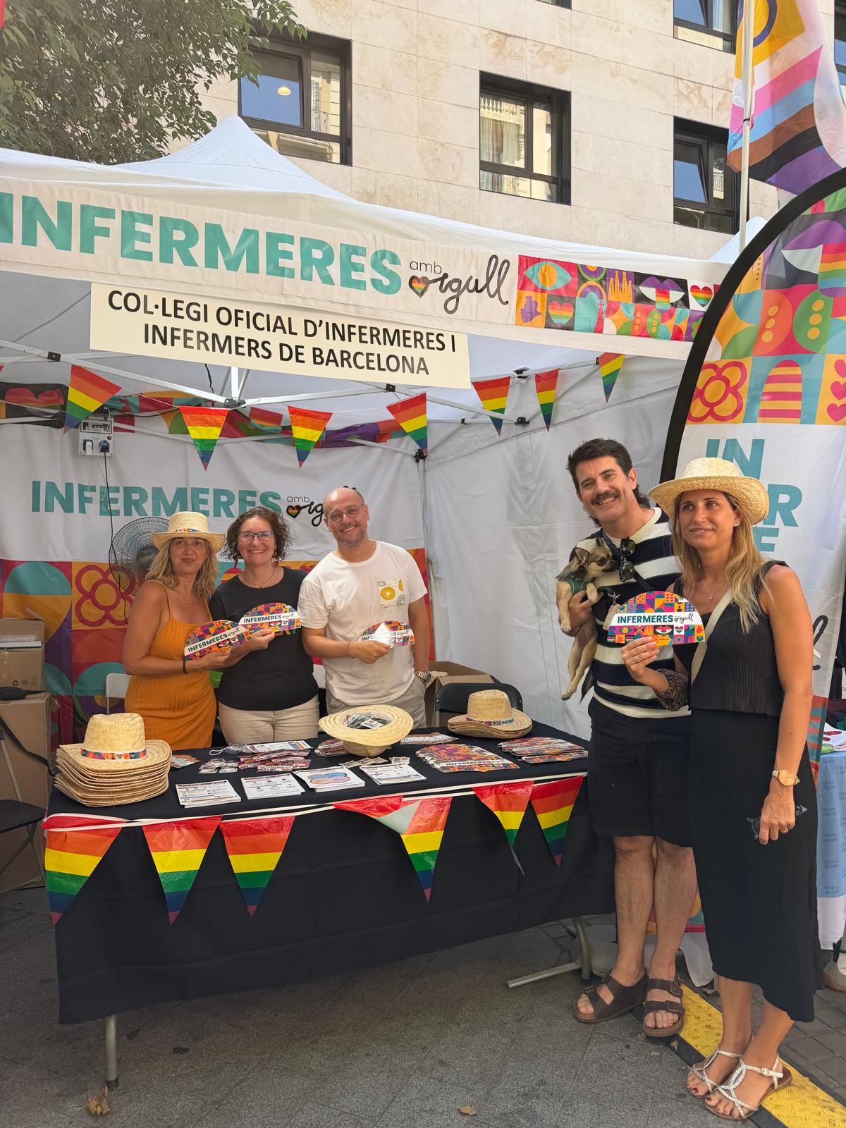 Les infermeres de Barcelona al Pride Village
