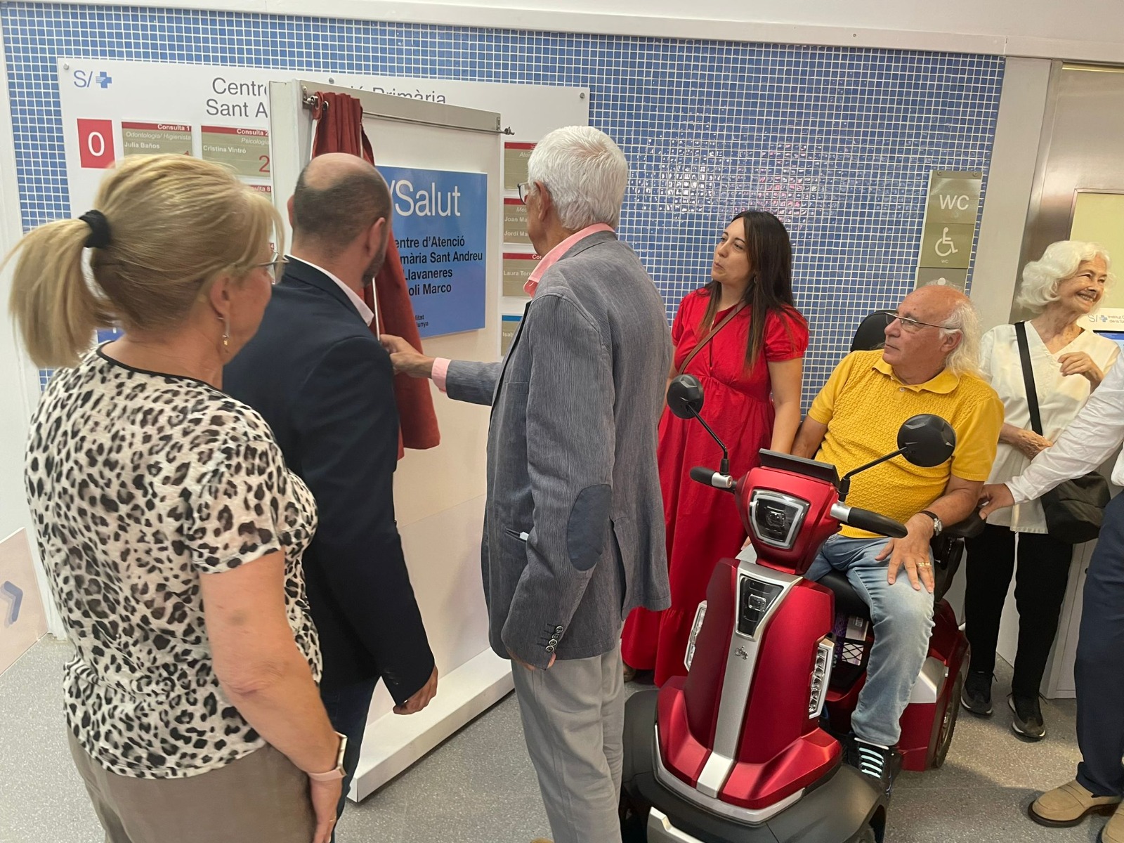 Avui s’ha inaugurat l'ampliació del CAP de Sant Andreu de Llavaneres amb homenatge a la infermera i col·legiada Manoli Marco