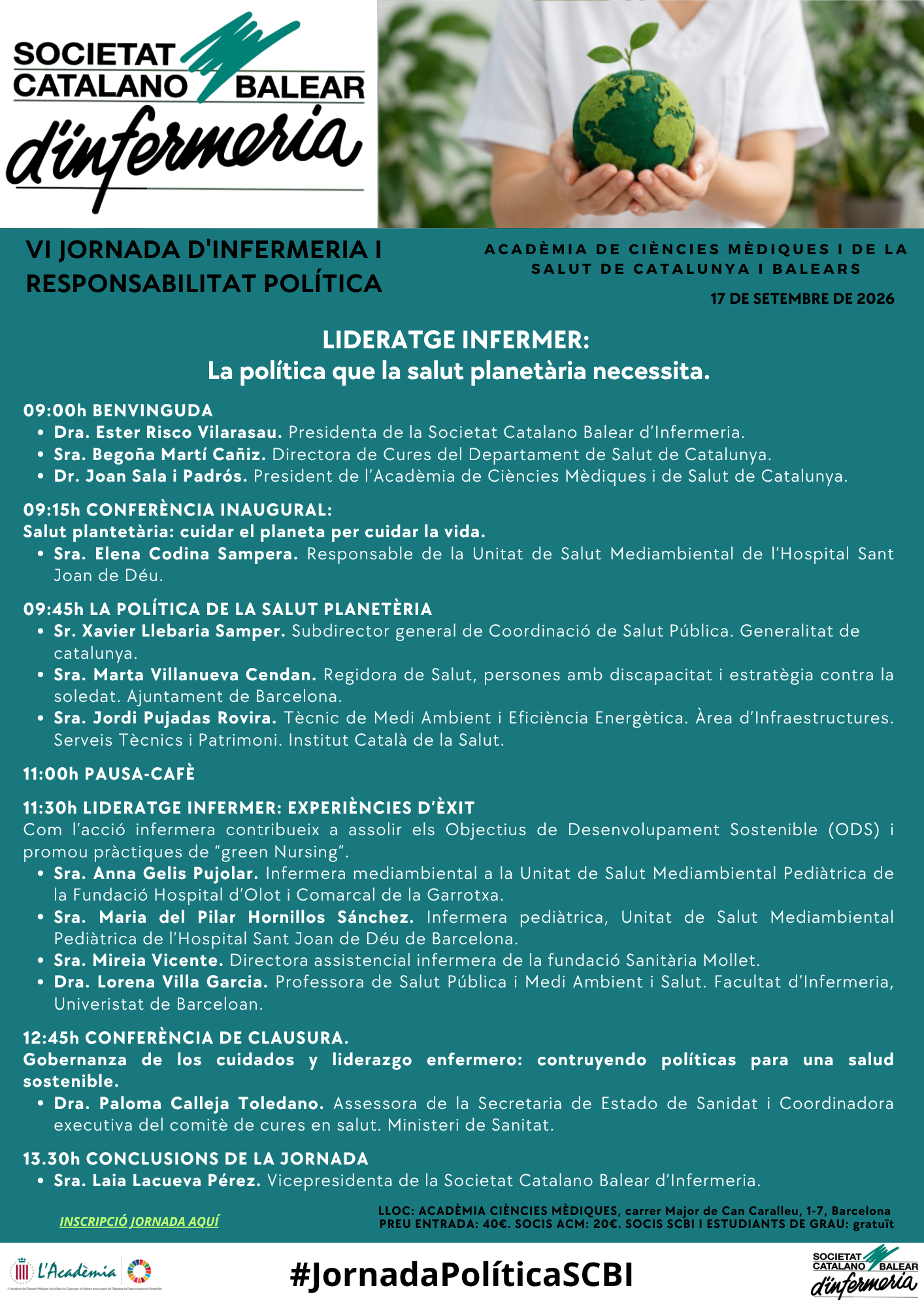 VI Jornada d'Infermeria i Responsabilitat Política