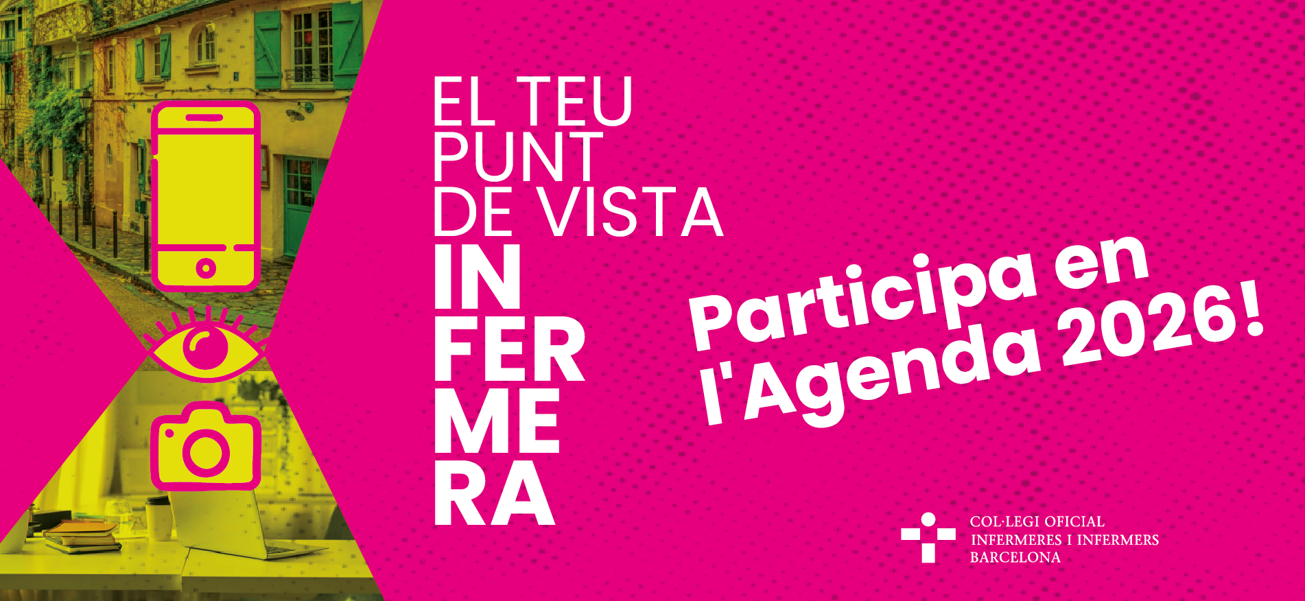 Concurs fotogràfic “El teu punt de vista, infermera”: participa i forma part de l’agenda 2026 del COIB