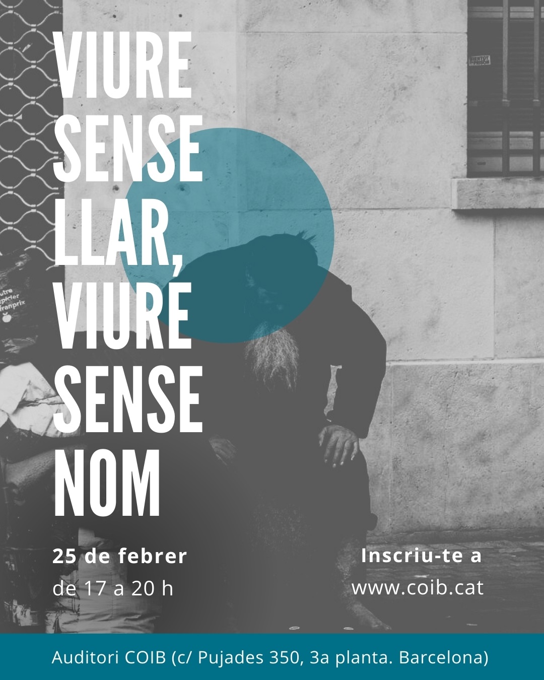 Jornada "Viure sense una llar, viure sense un nom" per abordar el sensellarisme