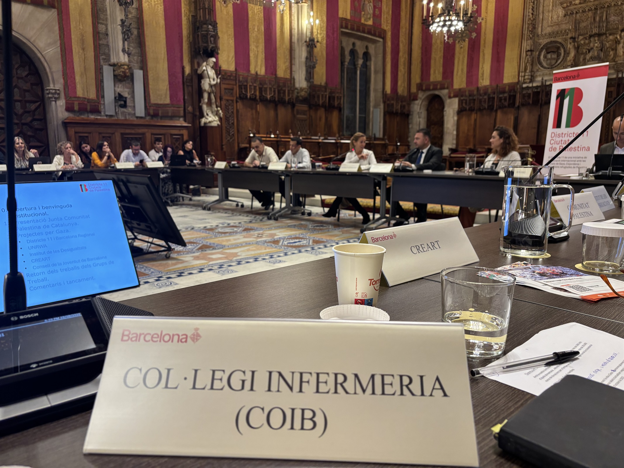 El COIB participa en la tercera sessió plenària del Comitè Assessor del projecte Districte 11 per a Palestina