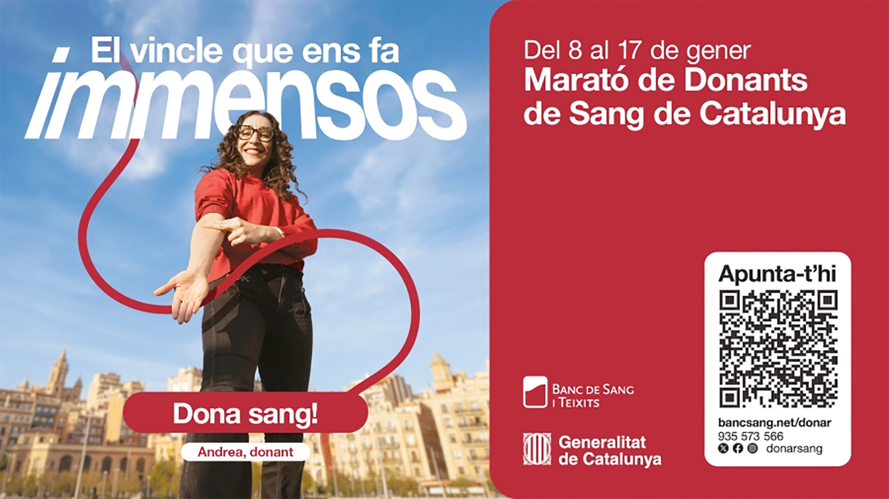 Marató de Donants de Sang 'immensa' amb un centenar de campanyes arreu de Catalunya