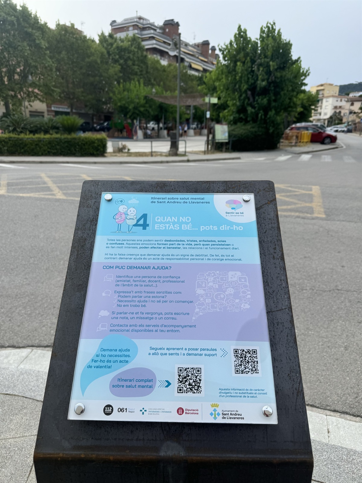 L’itinerari de salut mental de Llavaneres estrena la quarta parada, dedicada a la importància de demanar ajuda