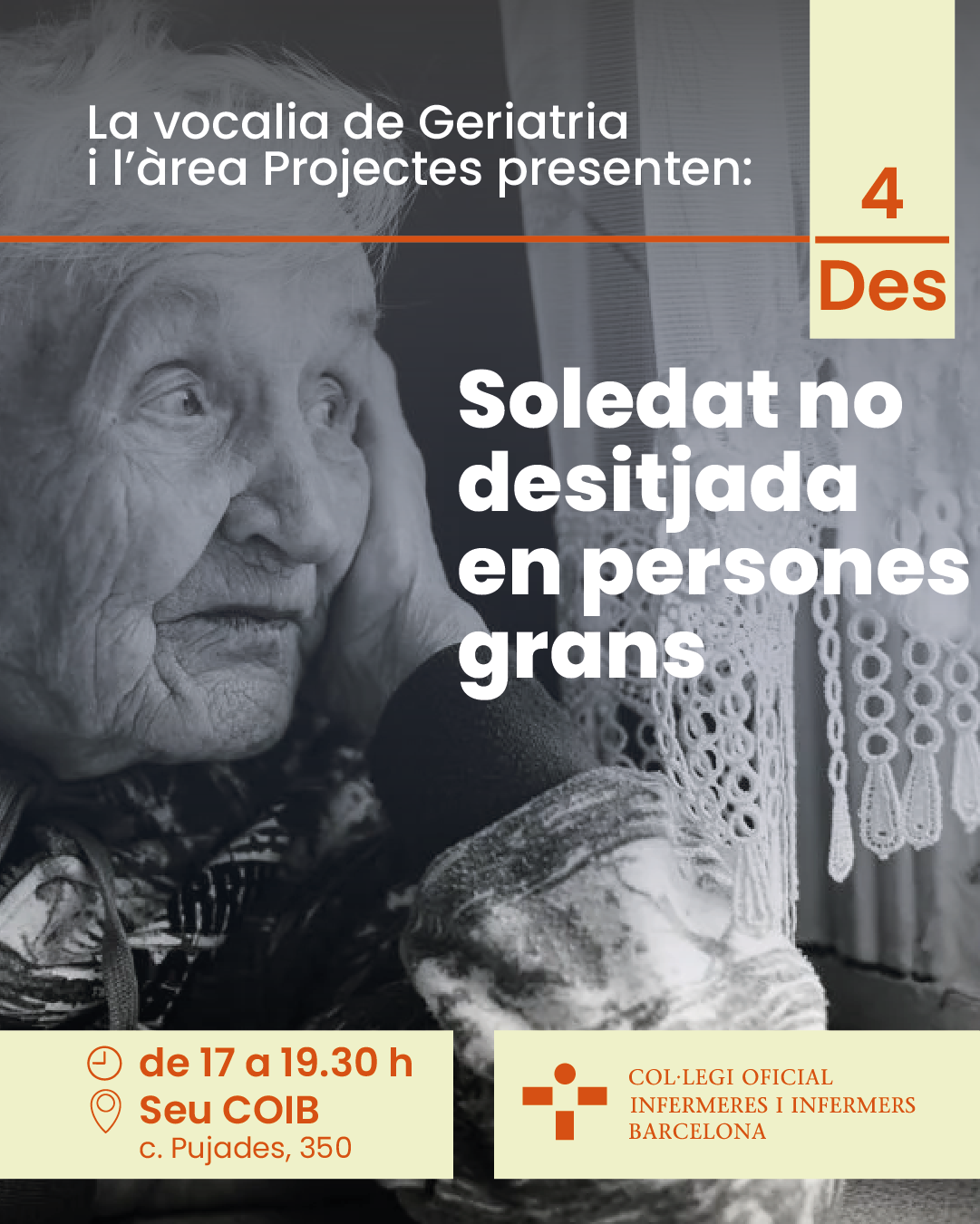Jornada. Soledat no desitjada en persones grans