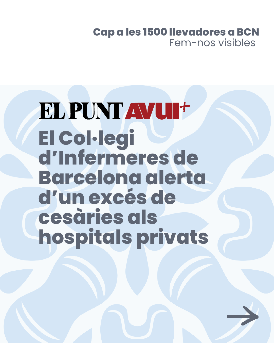 El COIB centra les 12 mirades infermeres del mes d'abril en les Llevadores