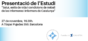 Acte central de presentació de l’estudi sobre la salut i les condicions de treball de les infermeres catalanes