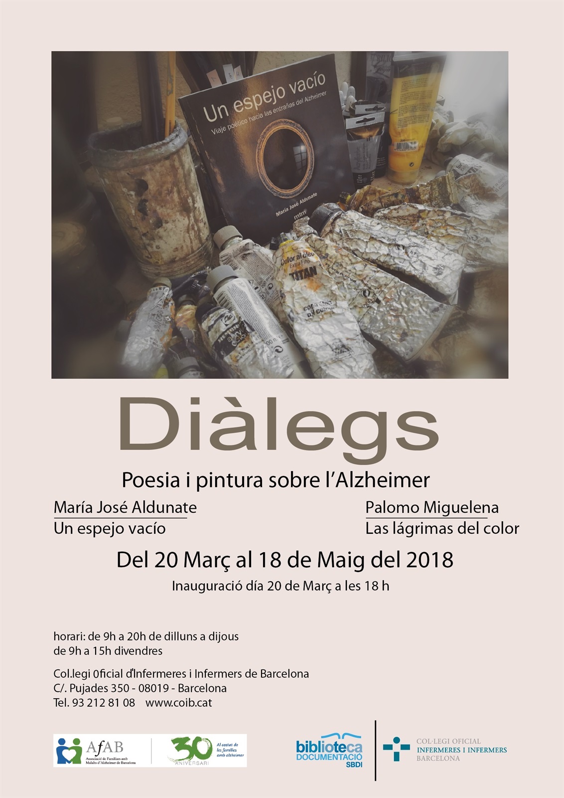 El COIB acull l’exposició de pintura i poesia sobre l’Alzheimer ‘Diàlegs’