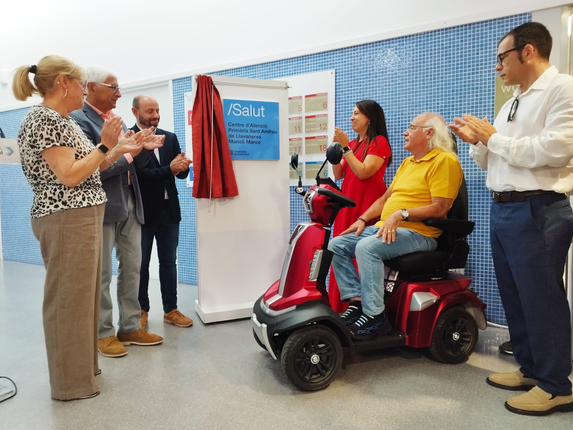 Avui s’ha inaugurat l'ampliació del CAP de Sant Andreu de Llavaneres amb homenatge a la infermera i col·legiada Manoli Marco