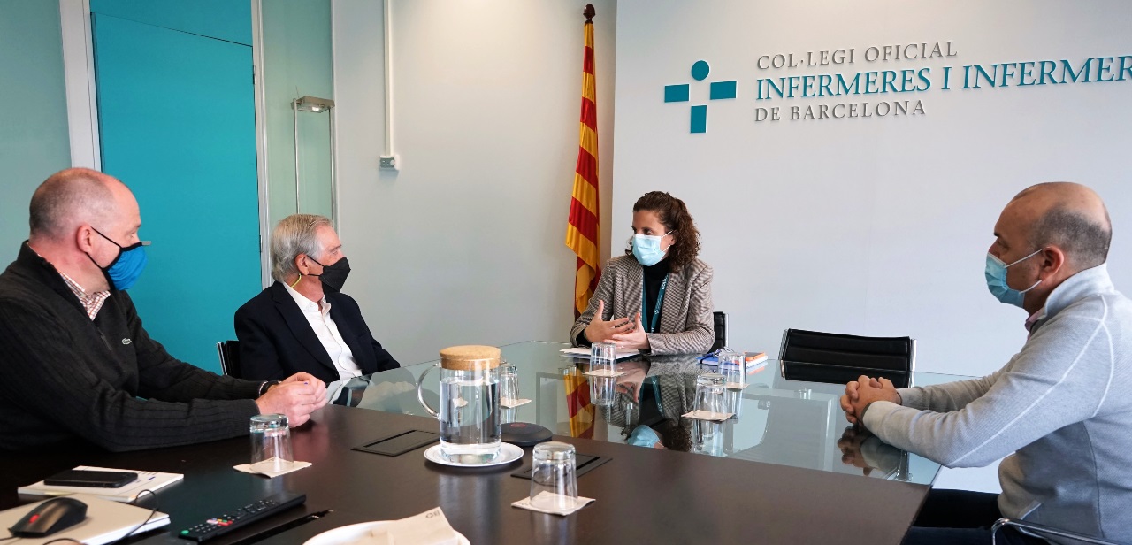 El president del Consell d’Administració de l’ICS visita el COIB