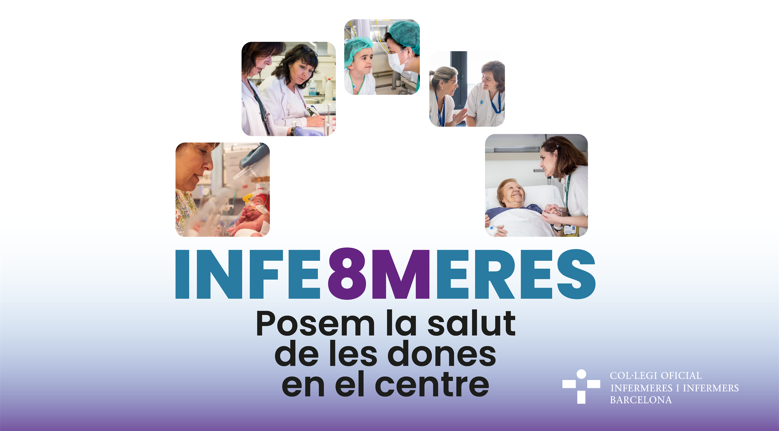 Les infermeres de Barcelona posen la salut de les dones en el centre pel 8M