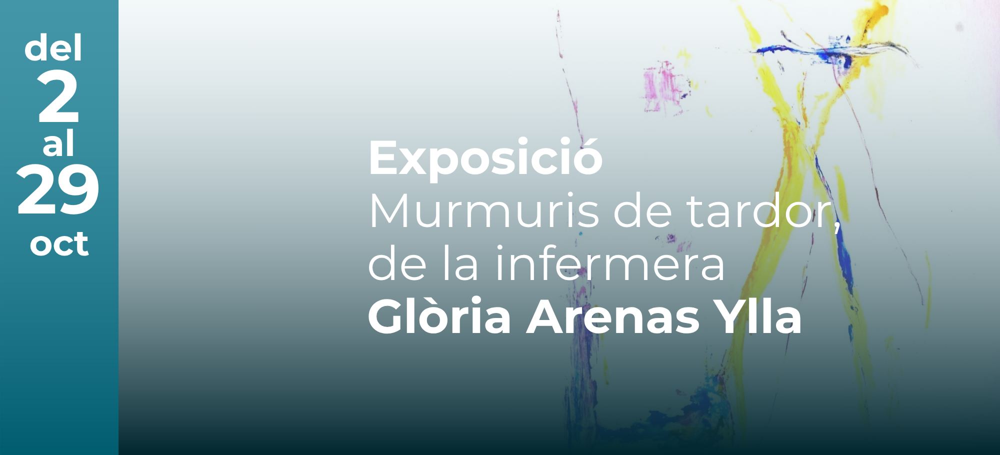 El COIB acull ‘Murmuris de tardor’, una exposició de pintura abstracta de la infermera Glòria Arenas Ylla