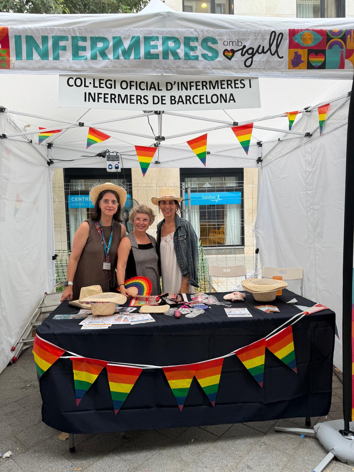 Les infermeres de Barcelona al Pride Village