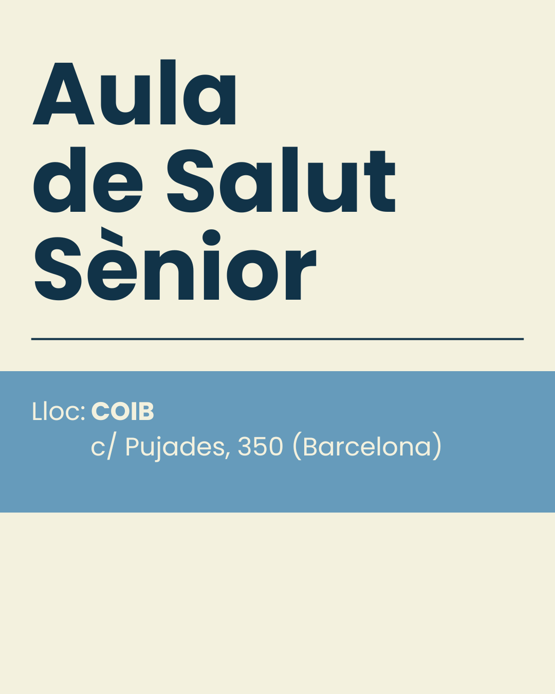 Aula de salut sènior. Violències masclistes. Violències simbòliques: estratègies d’acompanyament