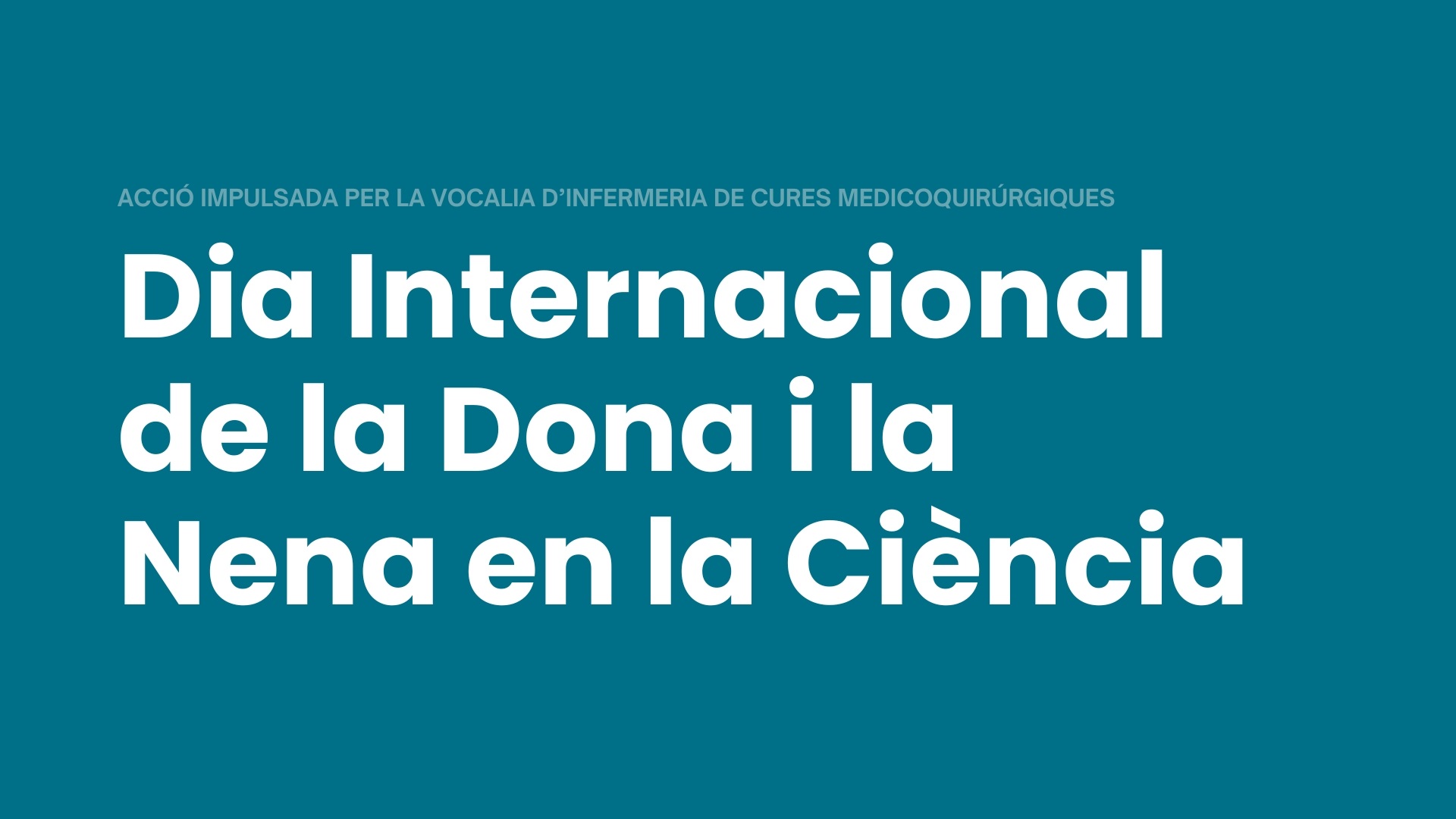 Dia Internacional de la Dona i la Nena en la Ciència