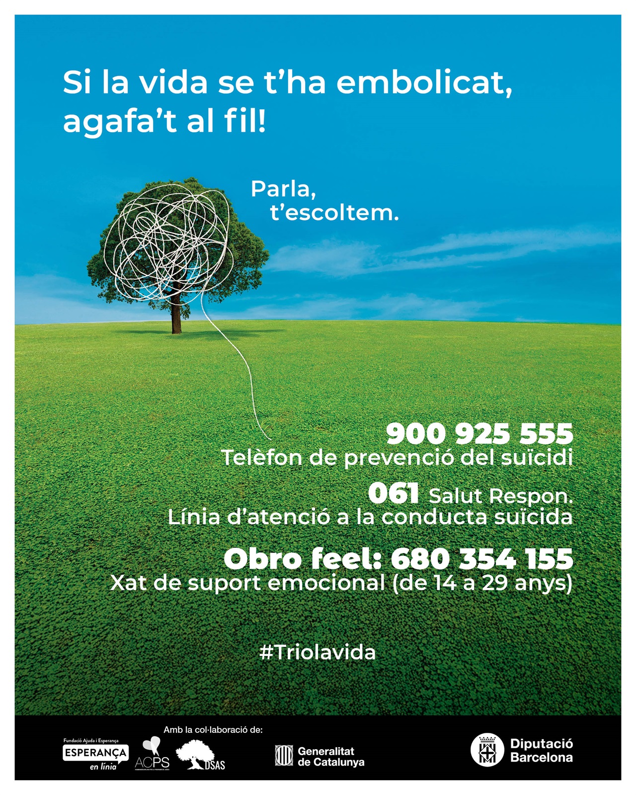 El COIB reforça el Programa Retorn en el marc de la campanya sobre la prevenció del suïcidi de la Diputació de Barcelona