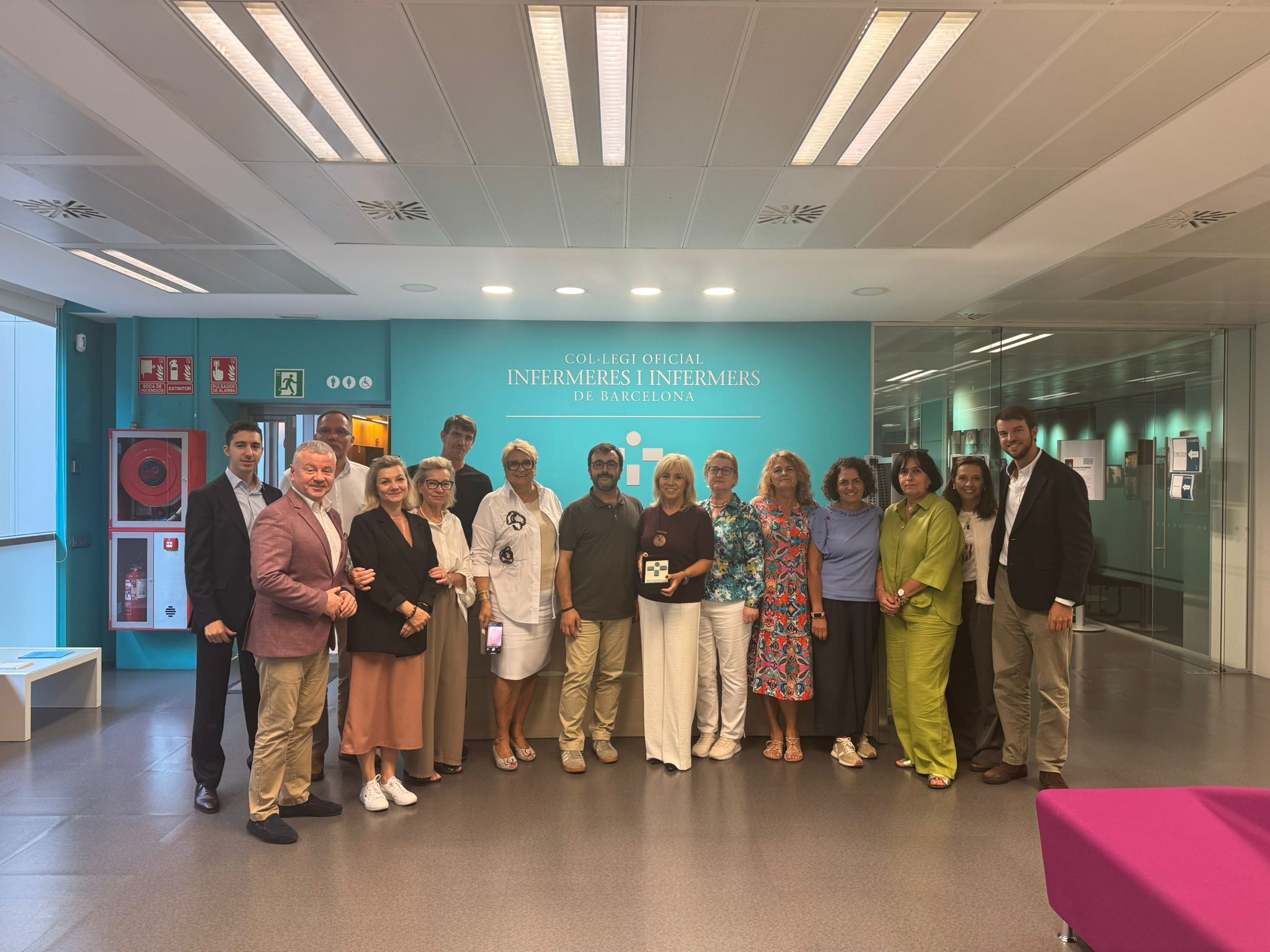 Trobada internacional al COIB amb representants de la professió infermera de Polònia