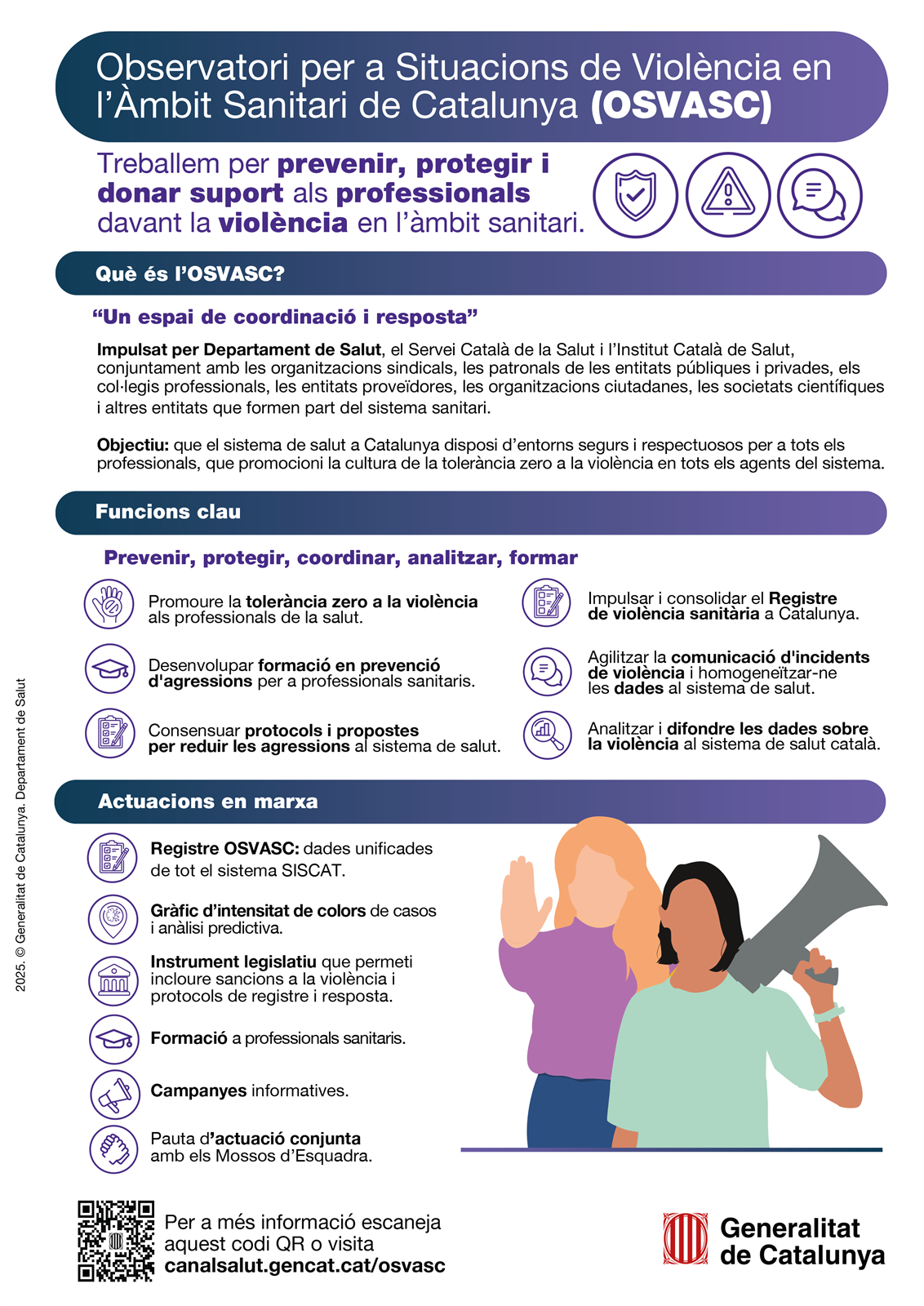 Salut impulsa la campanya “Tolerància Zero contra la violència als professionals sanitaris”