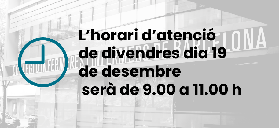 Horari d’atenció al COIB