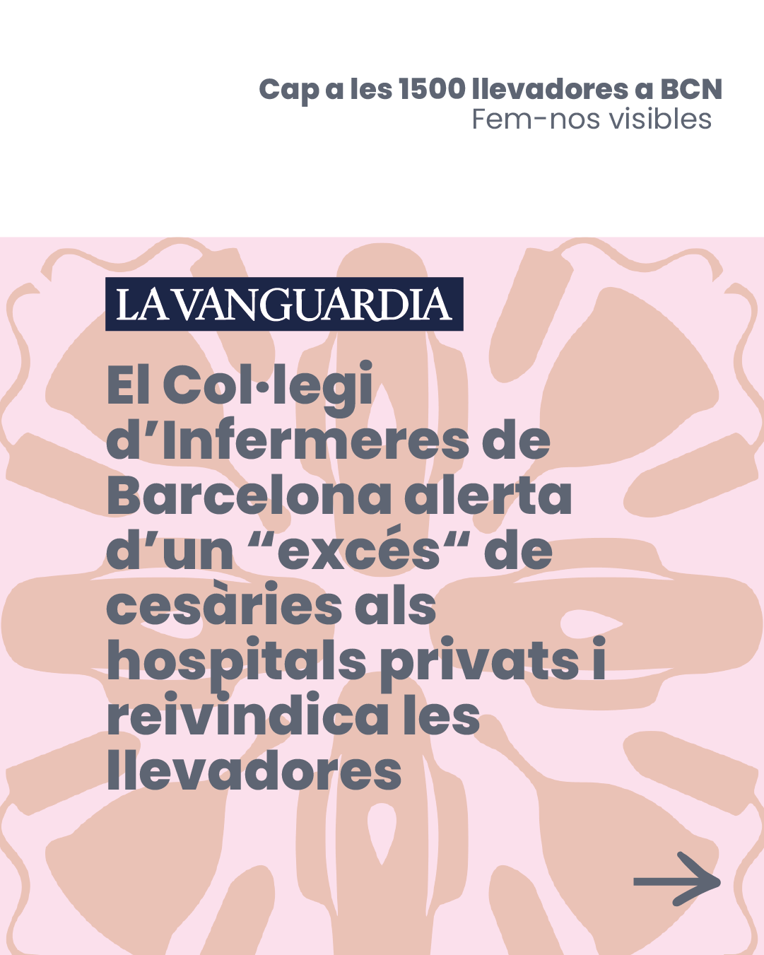 El COIB centra les 12 mirades infermeres del mes d'abril en les Llevadores