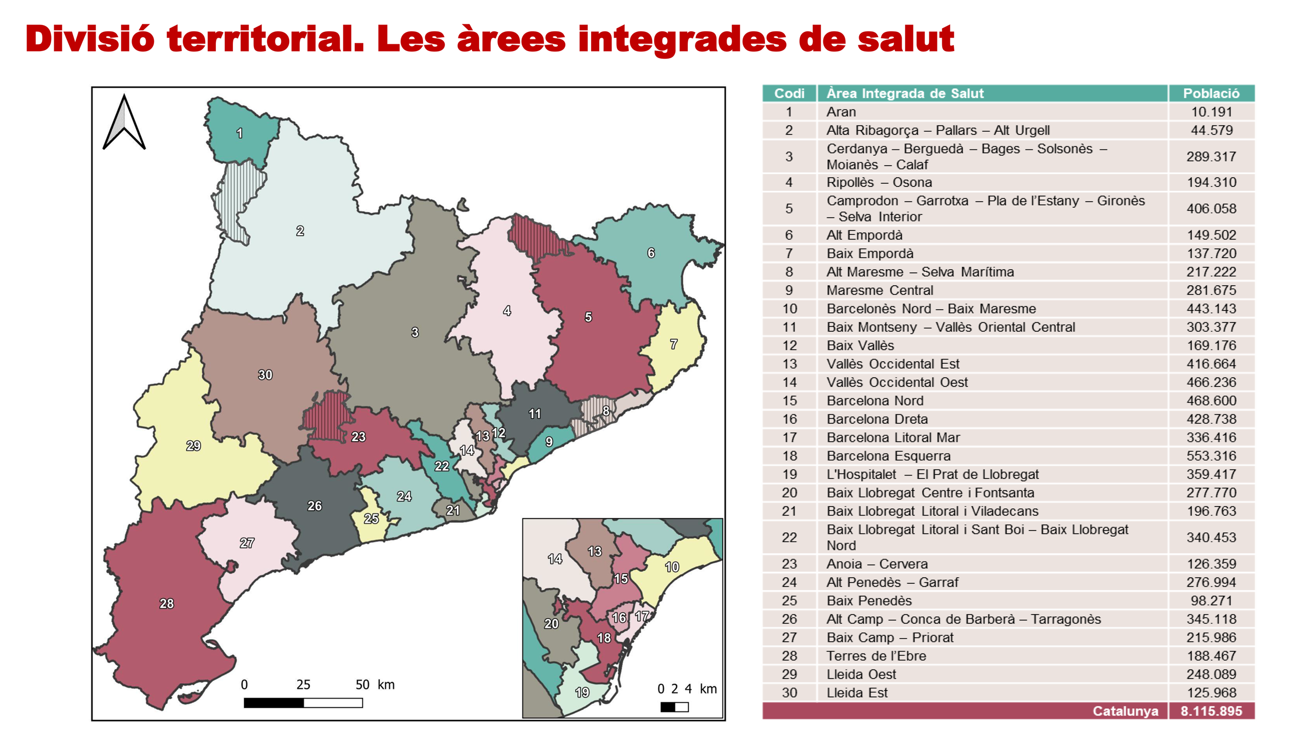 Nou mapa del sistema de salut de Catalunya