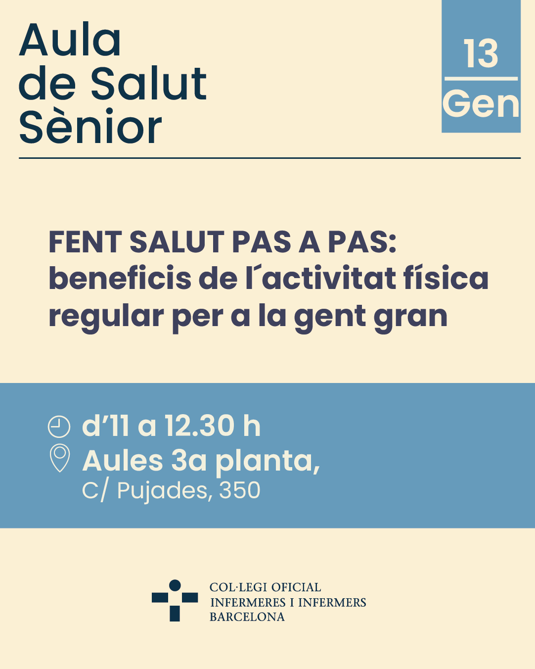 Aula de salut sènior. Curar persones amb ferides en contextos de vulnerabilitat: tornar a la societat el que hem rebut