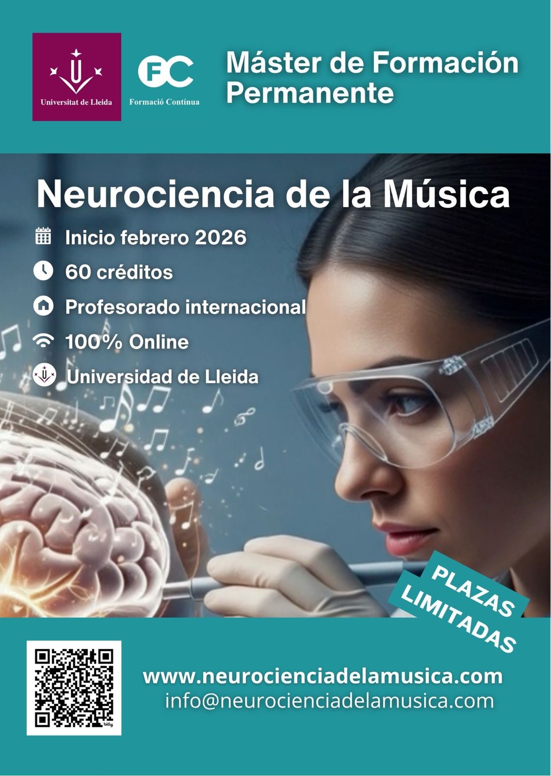 Máster de Formación Permanente en Neurociencia de la Música